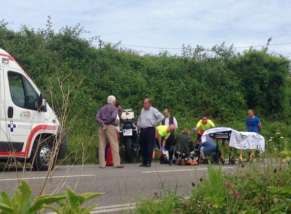 Herido Un Motorista En Ribadesella Tras Un Chocar Contra Un Coche El